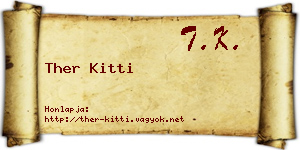Ther Kitti névjegykártya